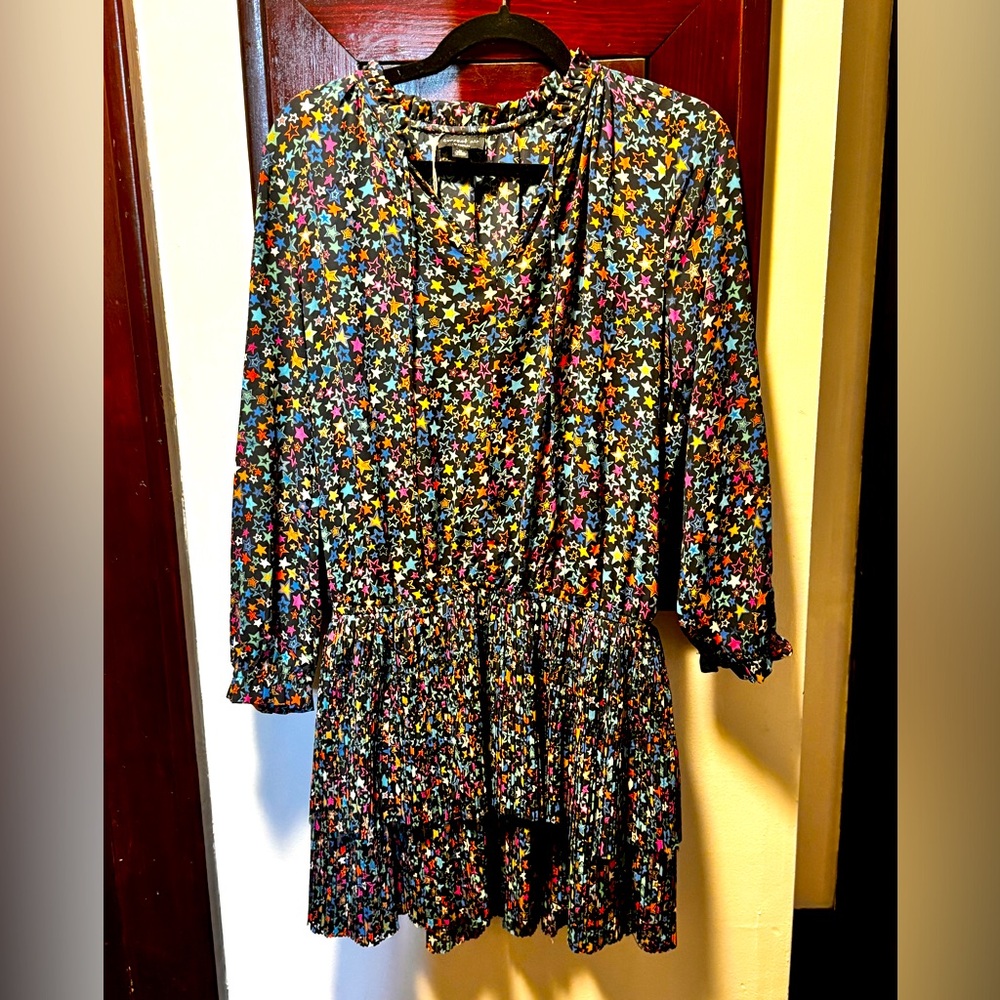 Current Air Star Print Mini Dress, Size M